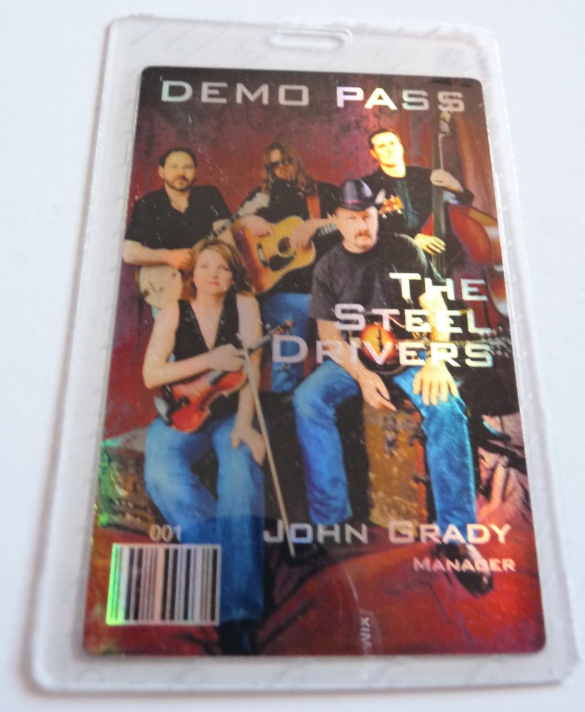 The Steel Drivers DEMO Concert Tour Backstage Laminate Pass D12
