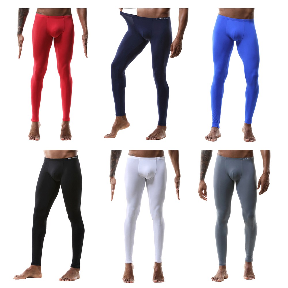 Men’s Thermal Compression Running Pants for Workouts and Base Layer