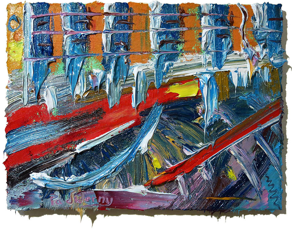 ORIGINAL OIL█PAINTING█VINTAGE█IMPRESSIONISM█ART█NATURE NR LANDSCAPE ABSTRACT POP