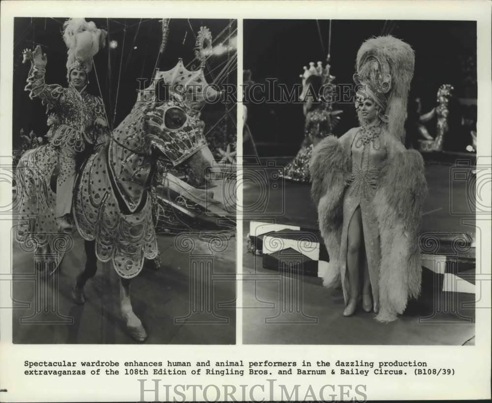 Press Photo Production number of the Ringling Bros. and Barnum & Bailey Circus
