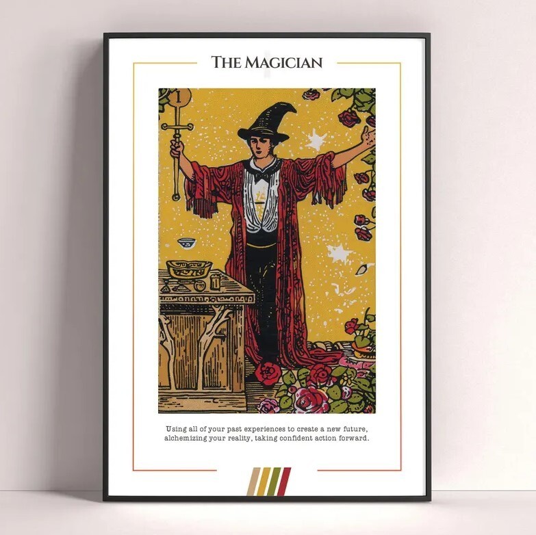 Magician Tarot Card Art Print Digital Download Poster