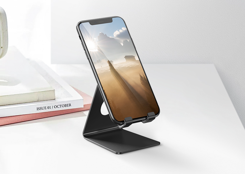 Cell Phone Stand, Phone Dock & Holder up to 4-8 inches , Stand for Office Desk