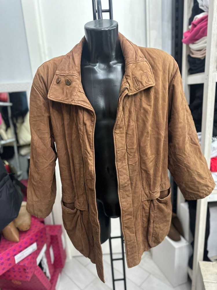 Vintage Brown Leather Jacket for Men Size 48 - Antique Adventures LLV1241