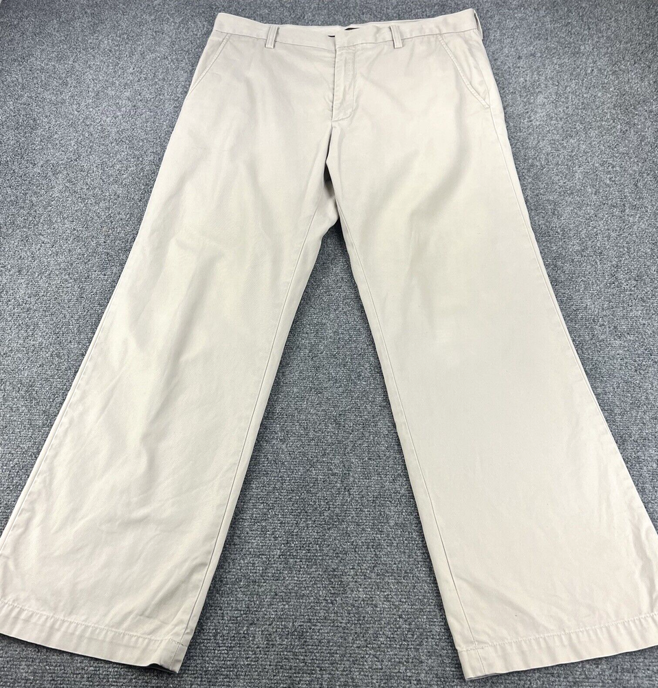 Banana Republic Pants Mens 35x32 Khaki Dawson Fit Chino Flat Front Straight Leg
