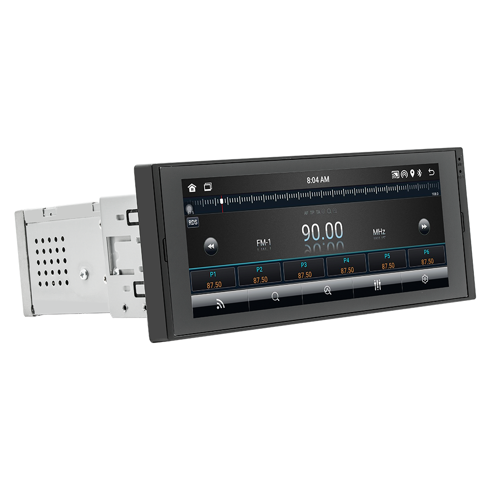 1 Din Car Stereo with Apple CarPlay Android Auto Bluetooth FM/RDS Player