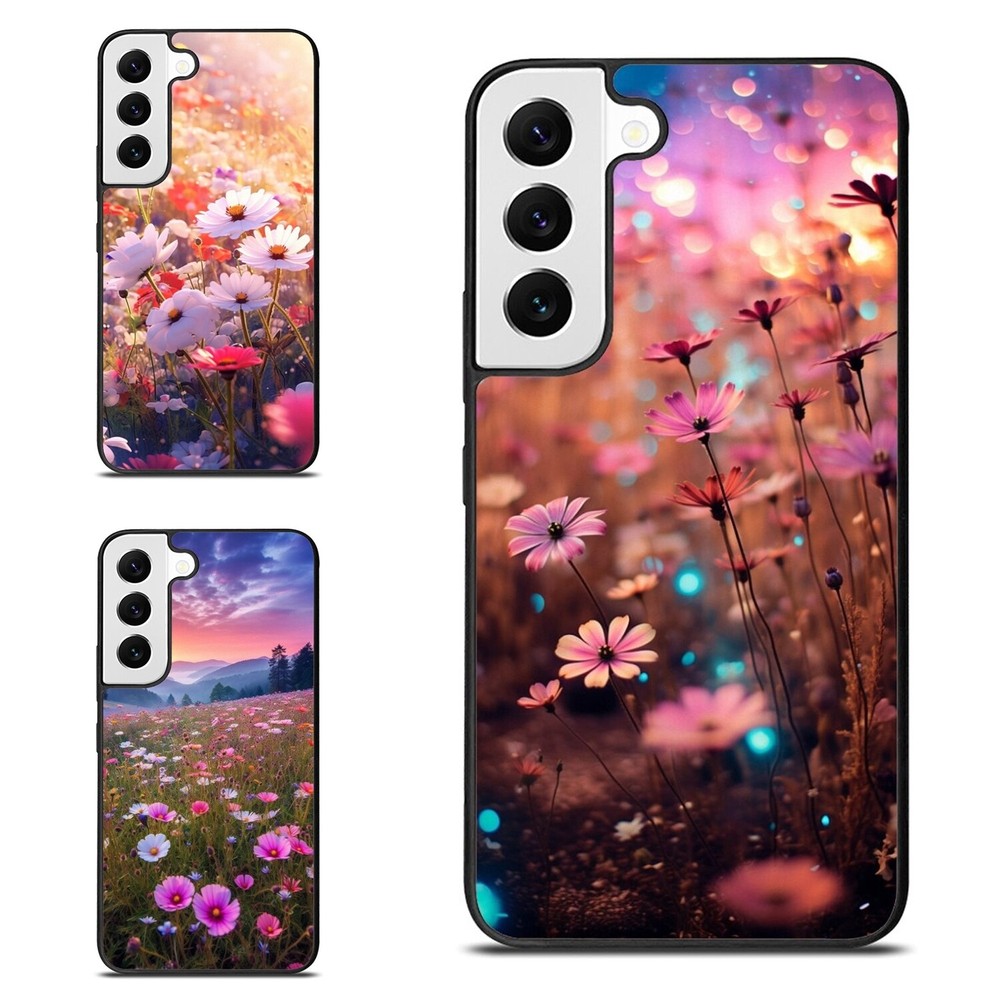 Wild Flower Bloom Abundantly TPU Case for Samsung A15 A16 S23 S24 S25 Ultra FE