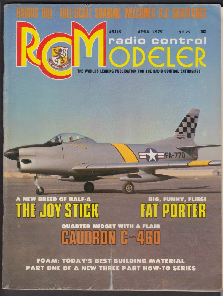 RADIO CONTROL RC MODELER Harris Hill Caudron C-460 + 4 1975