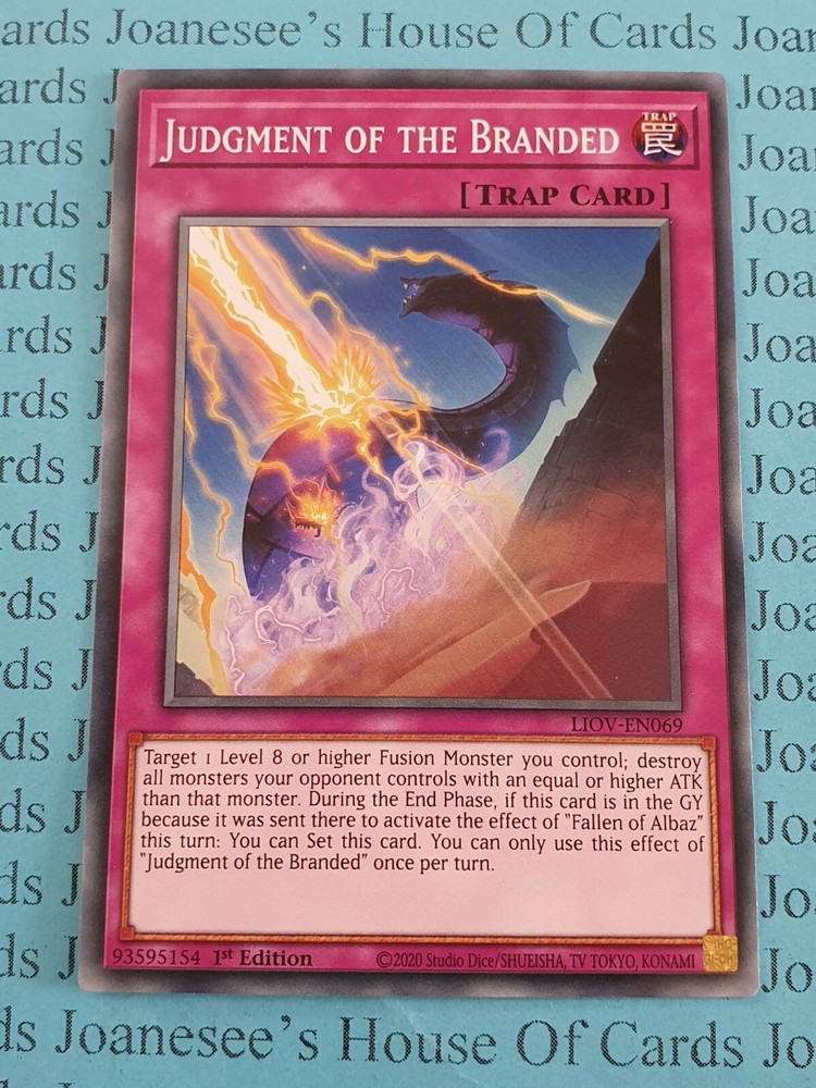 LIOV-EN069 Judgment of the Branded Common 1st Edition Yu-Gi-Oh Card New