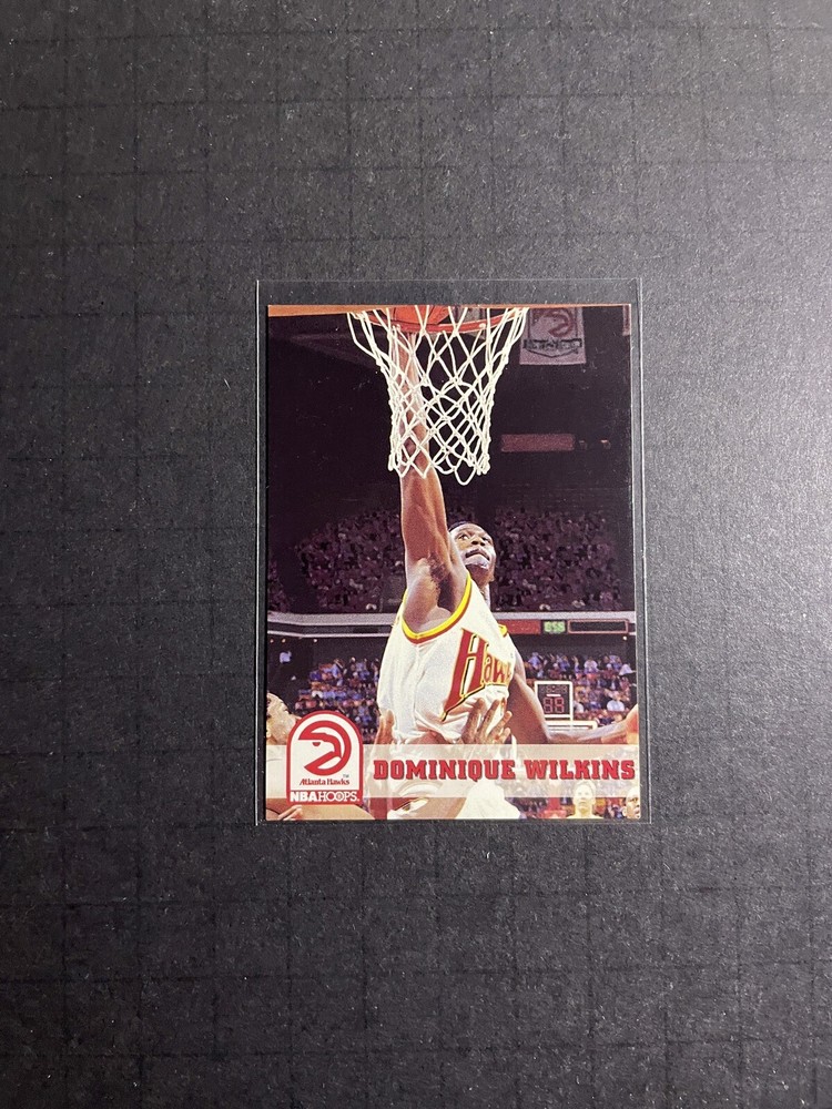 1993-94 NBA Hoops Dominique Wilkins Card #7 - Atlanta Hawks