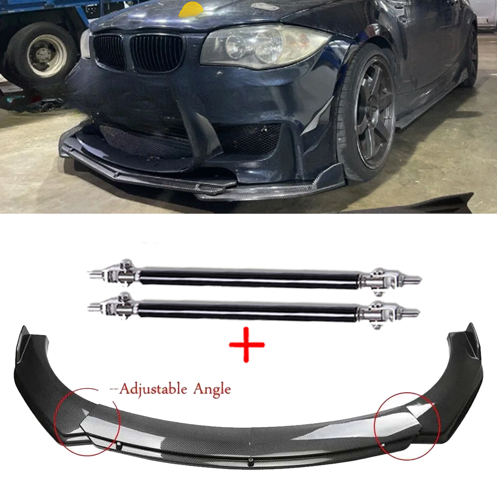 Carbon Fiber Style Front Bumper Lip Spoiler Body Kits For 125i 128i 135i F40 B