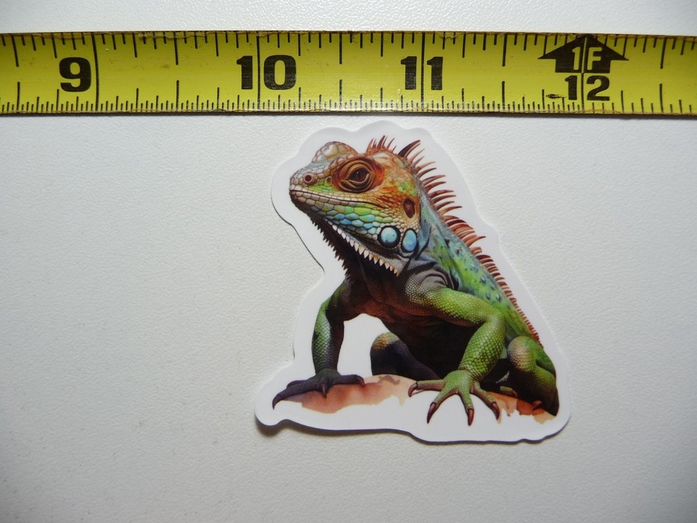 Green Iguana Lizard Sticker Decal for Wildlife Nature Lovers