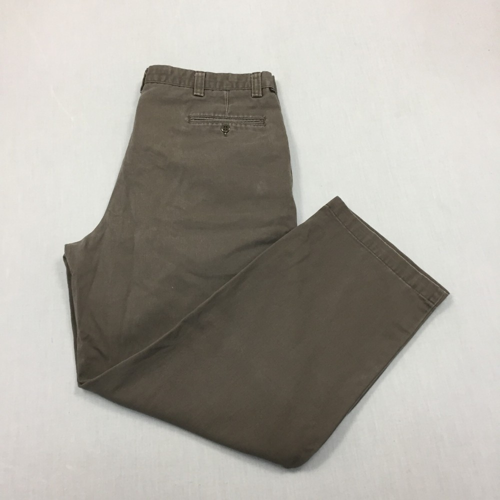 Dockers Chino Trousers Cotton Pants Straight Fit Mens Size 40W 30L Brown