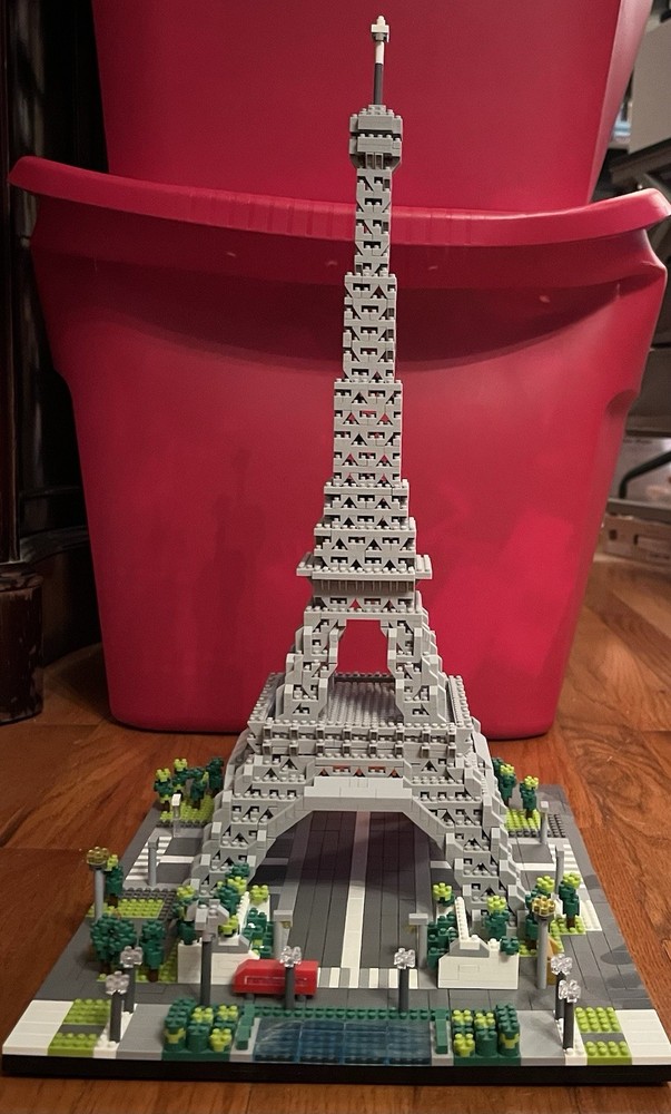 The Eiffel Tower of Paris Micro Diamond Building Block Set Counted Preowned
