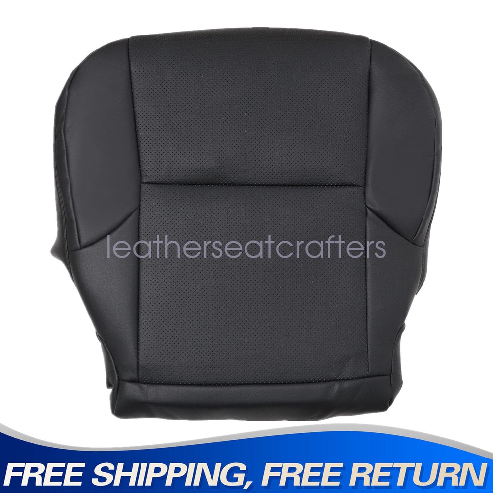 Perforated Driver Bottom Leather Seat Cover Black For 2010-2017 Lexus GX460