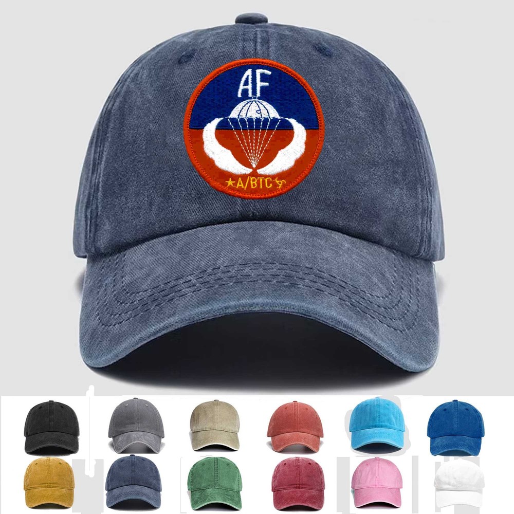 Custom Embroidered Hat Airborne Jump School Sicily, Veteran Cap, Trucker Hat