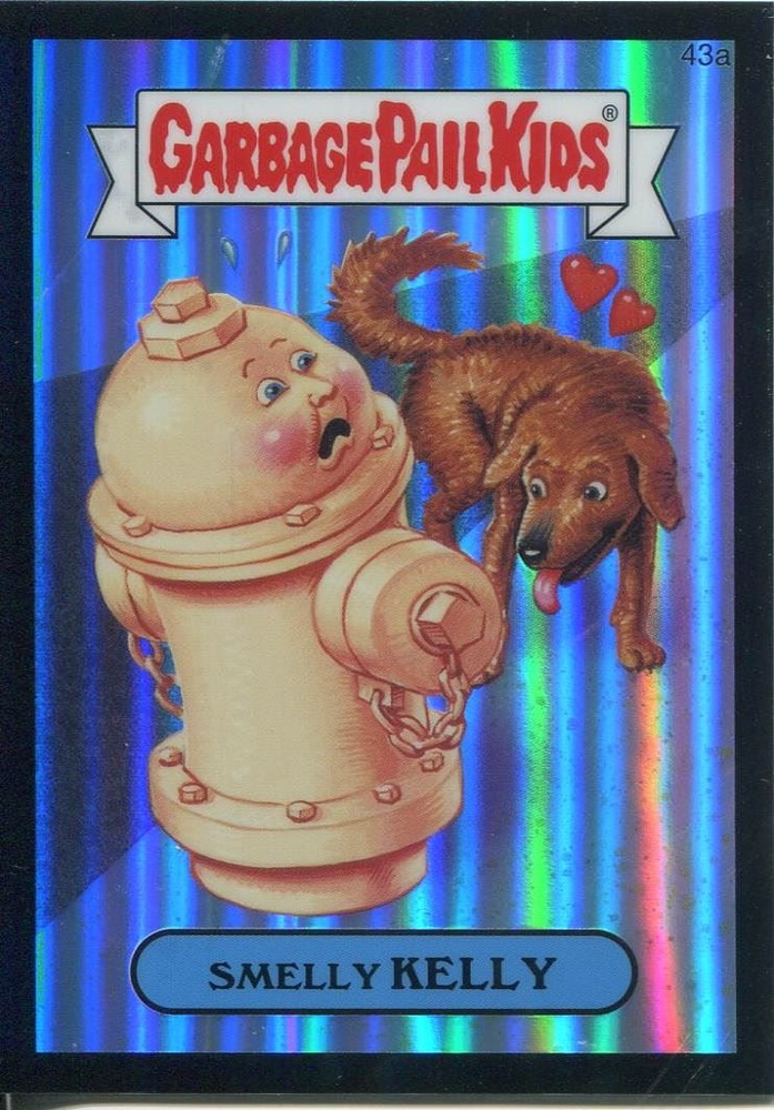 Garbage Pail Kids Chrome Series 2 Black Refractor 43a SMELLY KELLY