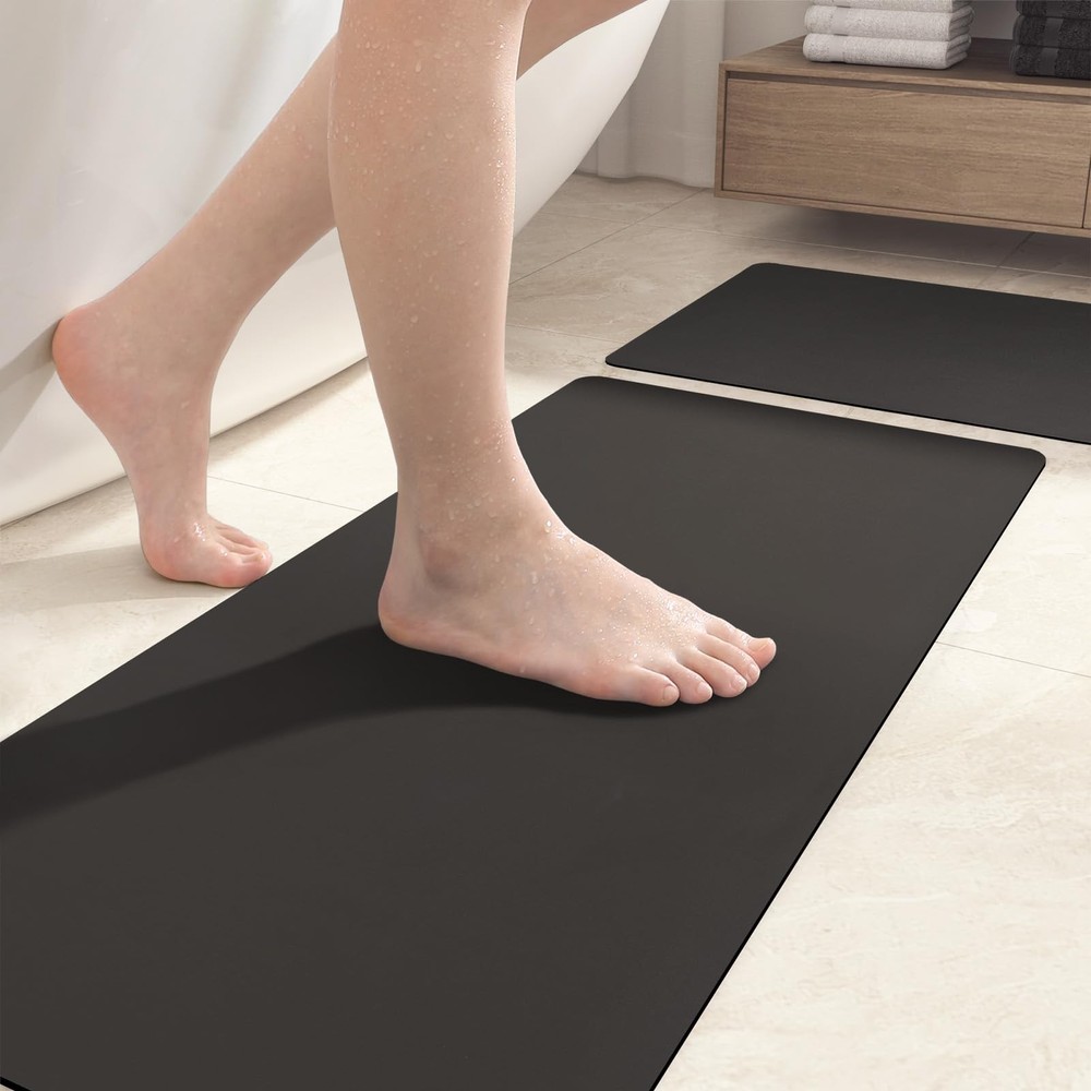Super Absorbent Quick Dry Bathroom Rugs Set of 2-16