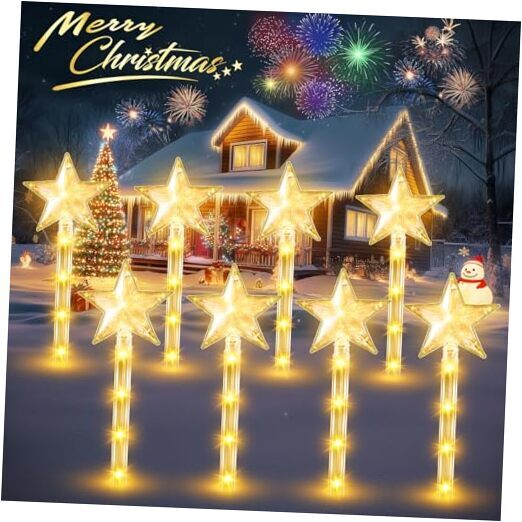 Christmas Decorations Solar Lights Outdoor: Pack 64 LED Solar Christmas 8