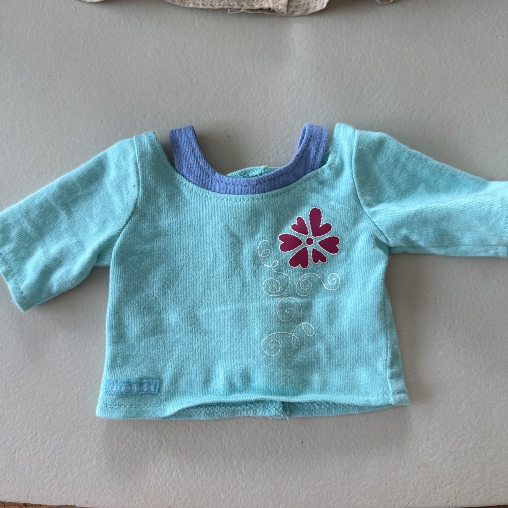 American Girl Truly Me 2014 Teal Plaid Pajama Top