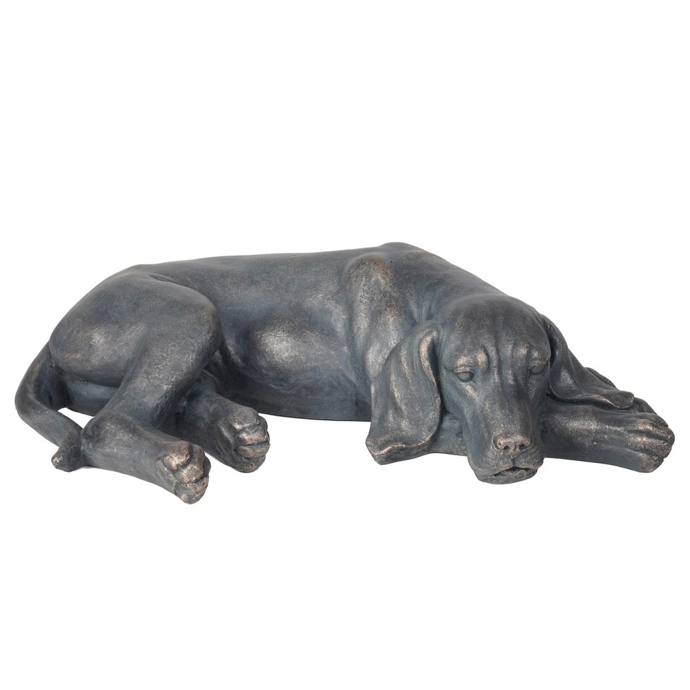Sleeping Dog Garden Statue Outdoor Resin Sculpture Decor