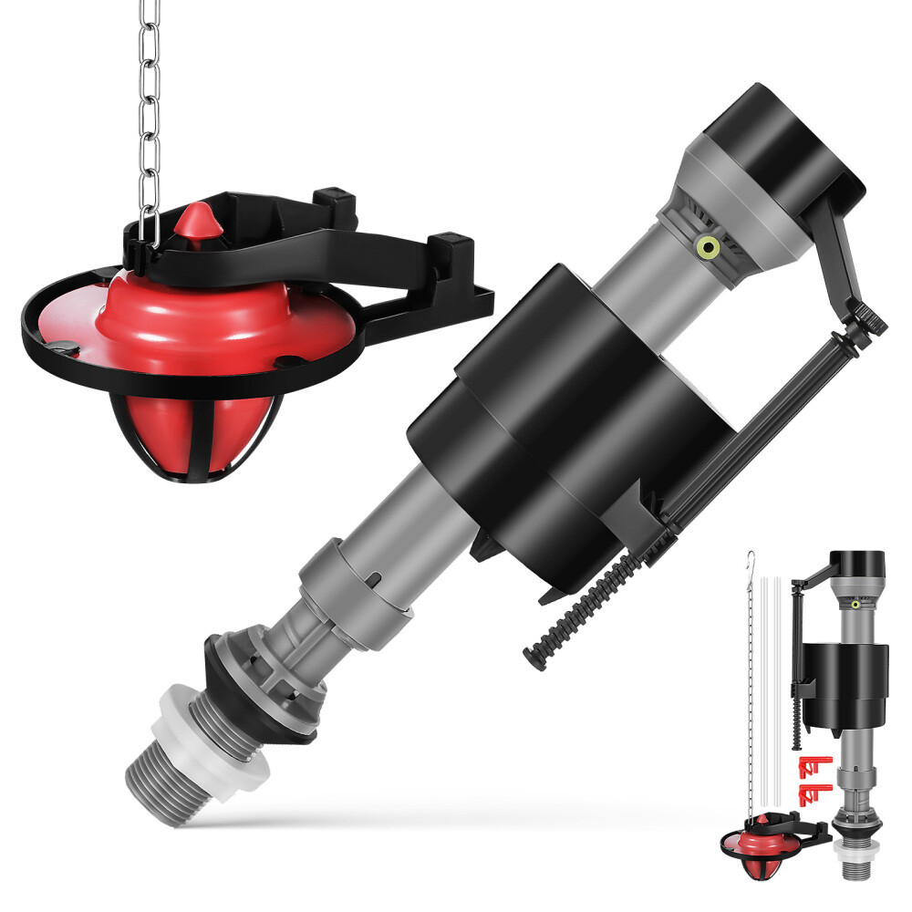 2 Sets Toilet Fill Valve Replacement Kit Bottom Drain Parts inside Tank Man