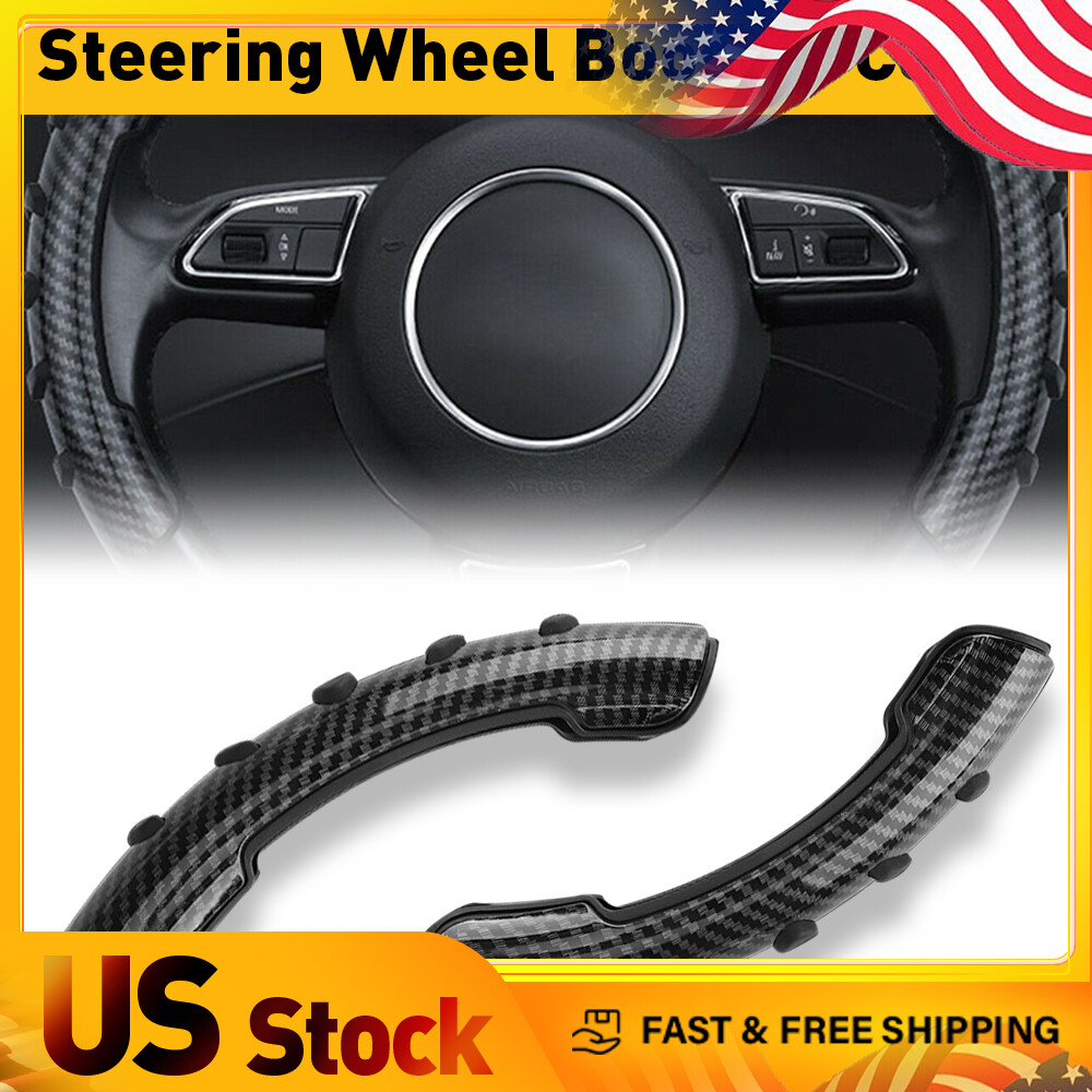 Carbon Fiber Car Universal Steering Wheel Car Accessories Booster Non-Slip Cover