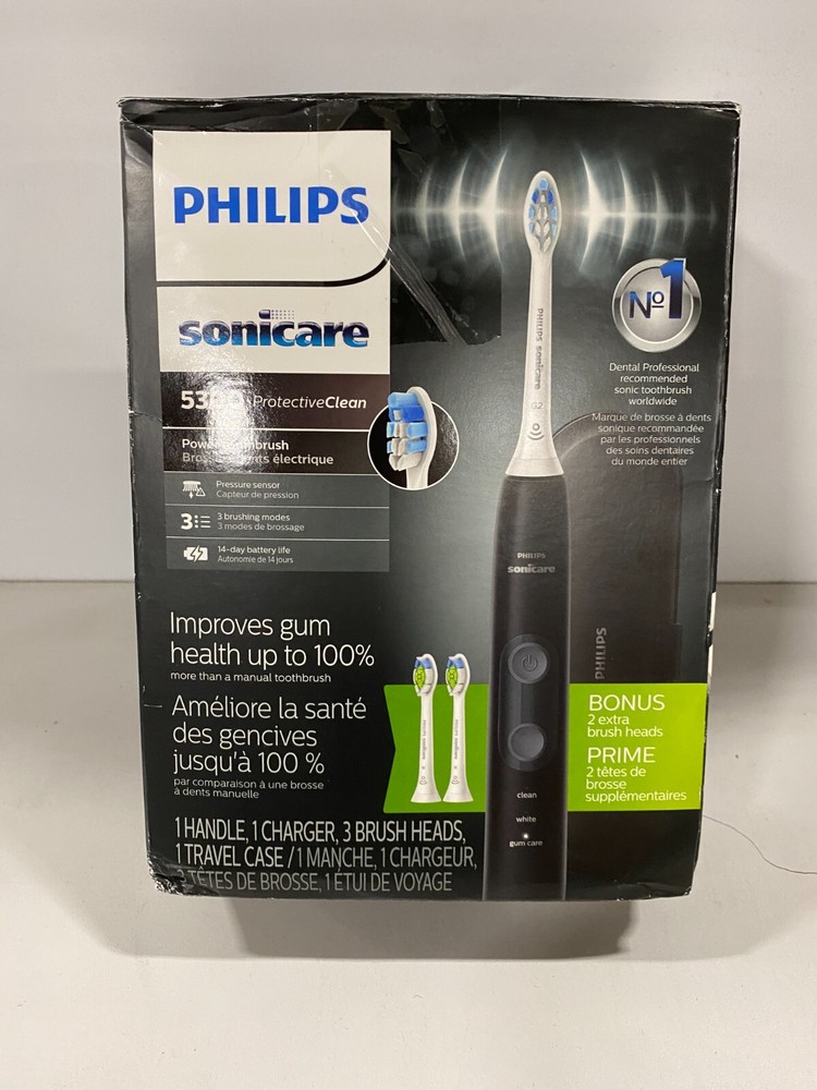 Philips Sonicare HX6423/34 ProtectiveClean 5300 Black Rechargeable Electric Toothbrush