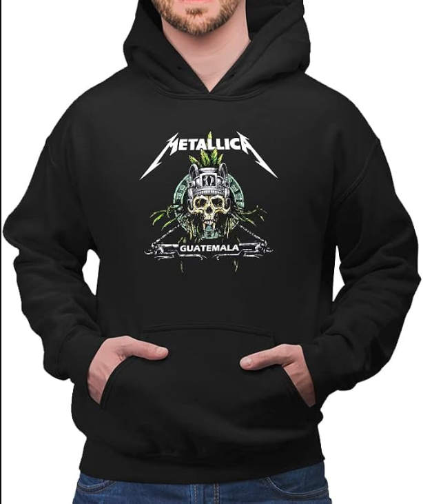 METALLICA HEAVY METAL BAND GUATEMALA GRAPHIC Hoodie, shirt US size