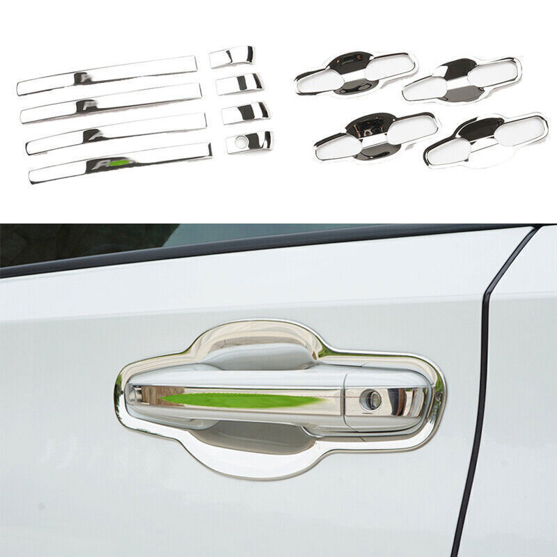 Steel Chrome Door Handle Bowl Cover Trim for 2018-2022 Honda Accord