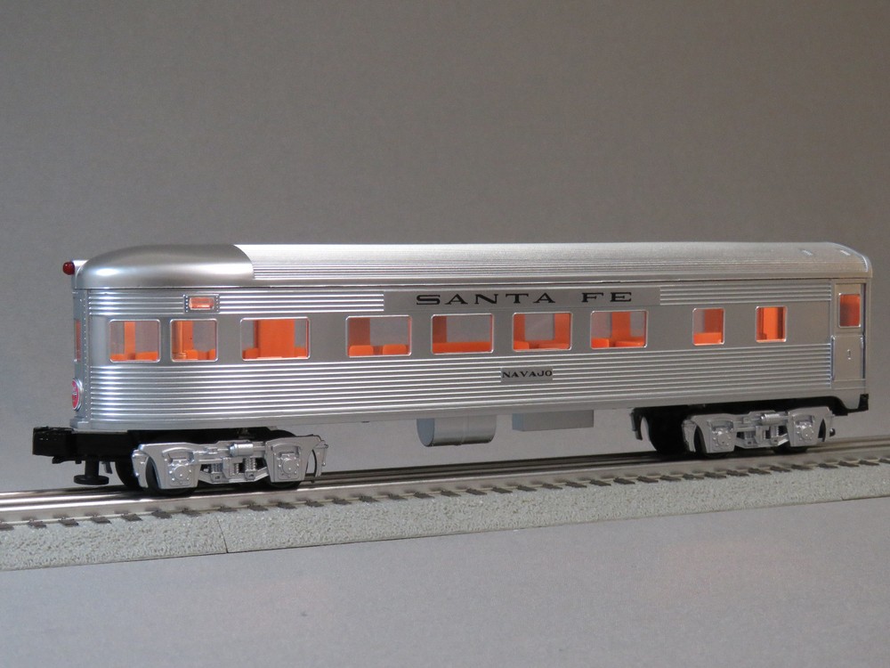 LIONEL O GAUGE SANTA FE OBSERVATION CAR 6-84719-NAVAJO train 2323110-NAVAJO NEW