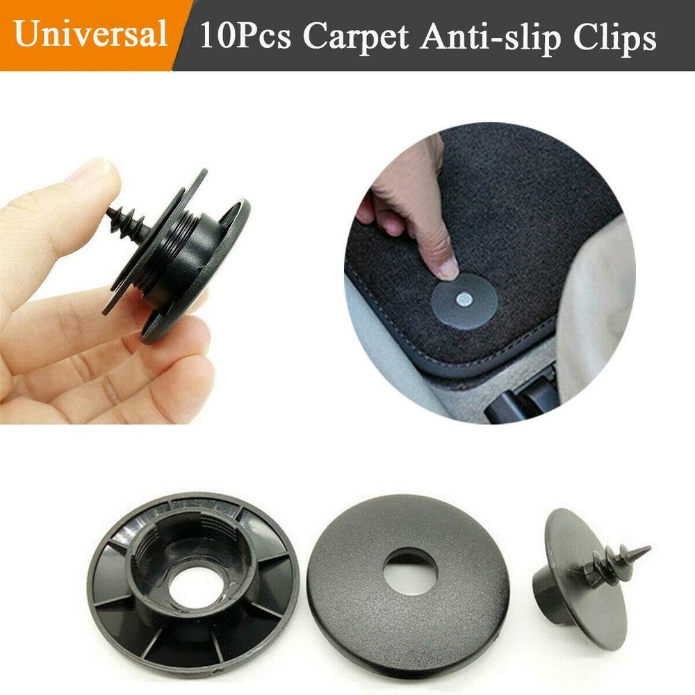 For Car Floor Mats Non-slip Retainer Clips Carpet Buckle Plastic Fasteners 10Pcs