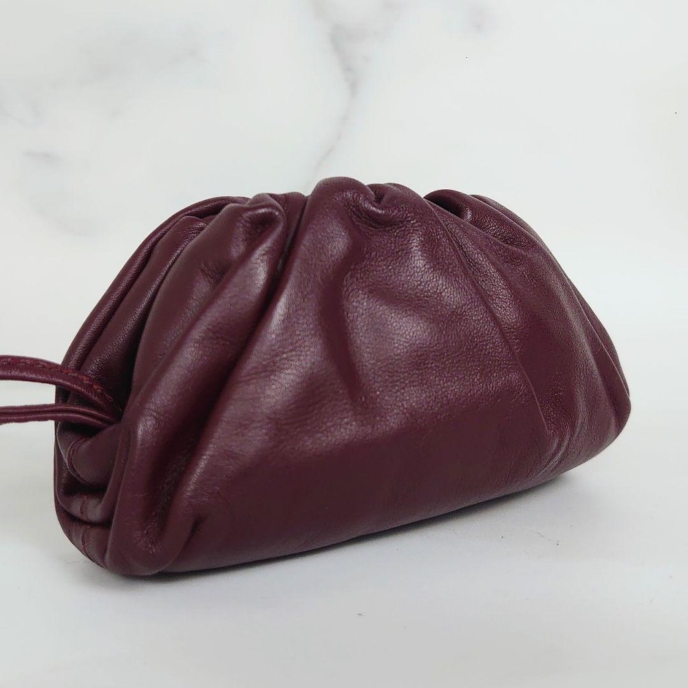 BOTTEGA VENETA Shoulder Bag Bordeaux Authentic From Japan G10141066