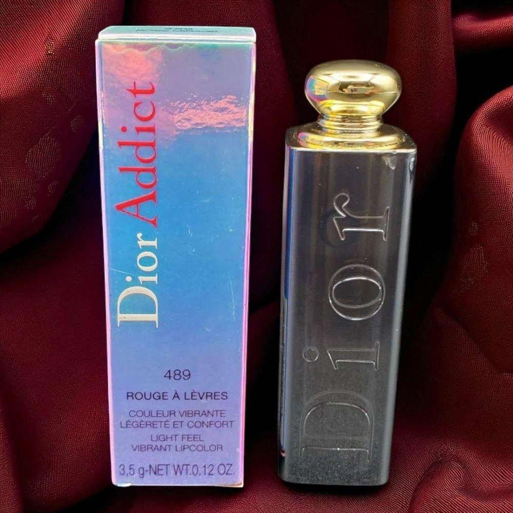 Dior Addict Lipstick 489 Rose Mirage Creamy Hydrating Lip Color