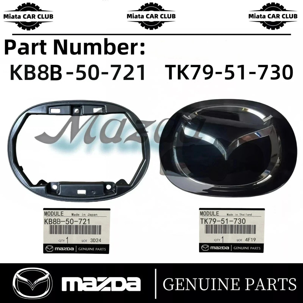 Mazda CX-5 2017-2020 Front Grille Emblem Bracket Set OEM TK79-51-730