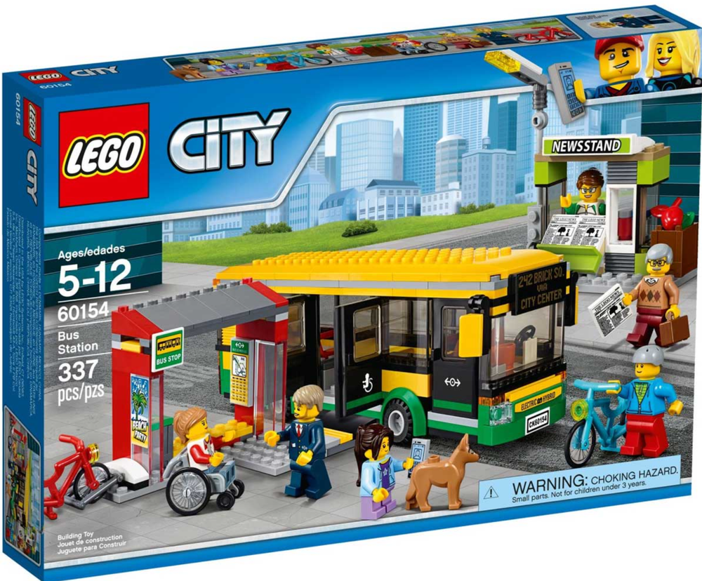 Lego City 60154 Bus Station Retired 2017 ~Brand New & Sealed~
