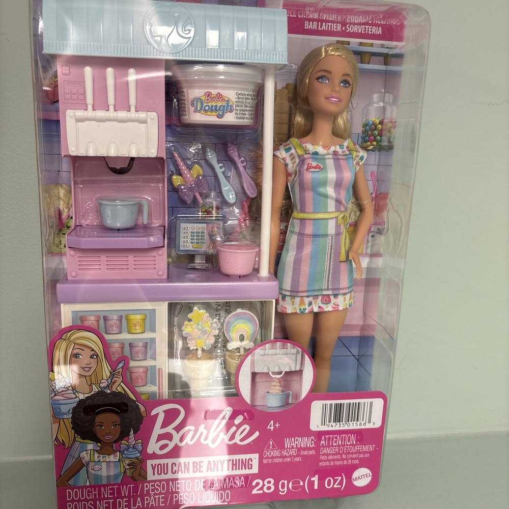 Barbie Ice Cream Shop Doll & Playset with Accessories Brand New & Sealed