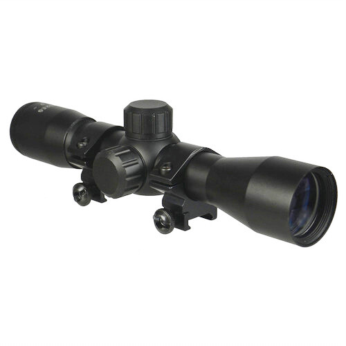 Compact 4x32 Compact Length Gun Scope w/ RIng Mounts for Remington 597 .22 Rifle