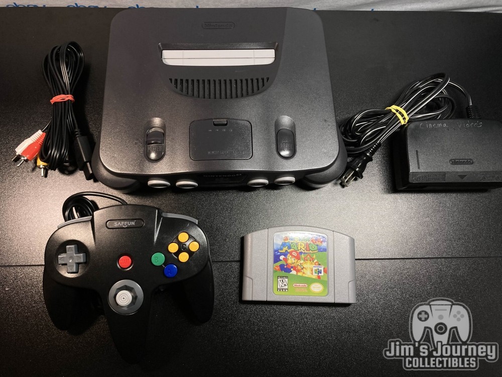 Nintendo 64 N64 Console + Super Mario 64+Controller+Cords