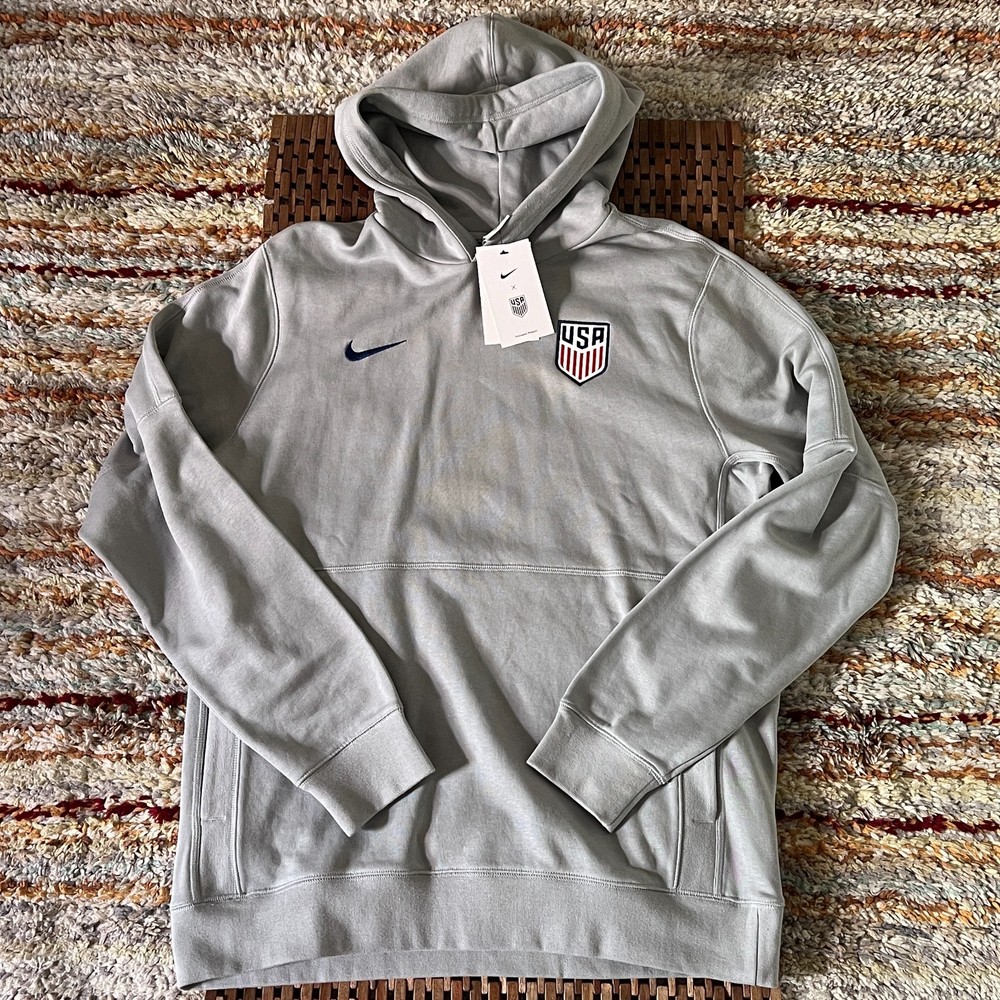 NWT Nike x USA Pullover Hoodie Hoody Grey Men's Size Large L NEW
