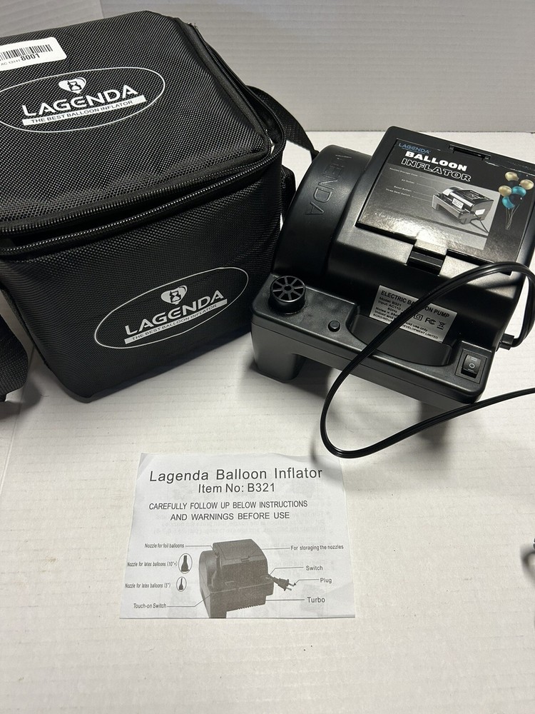 B231 Balloon Pump Lagenda Portable Electric Balloon Inflator Brand New Read