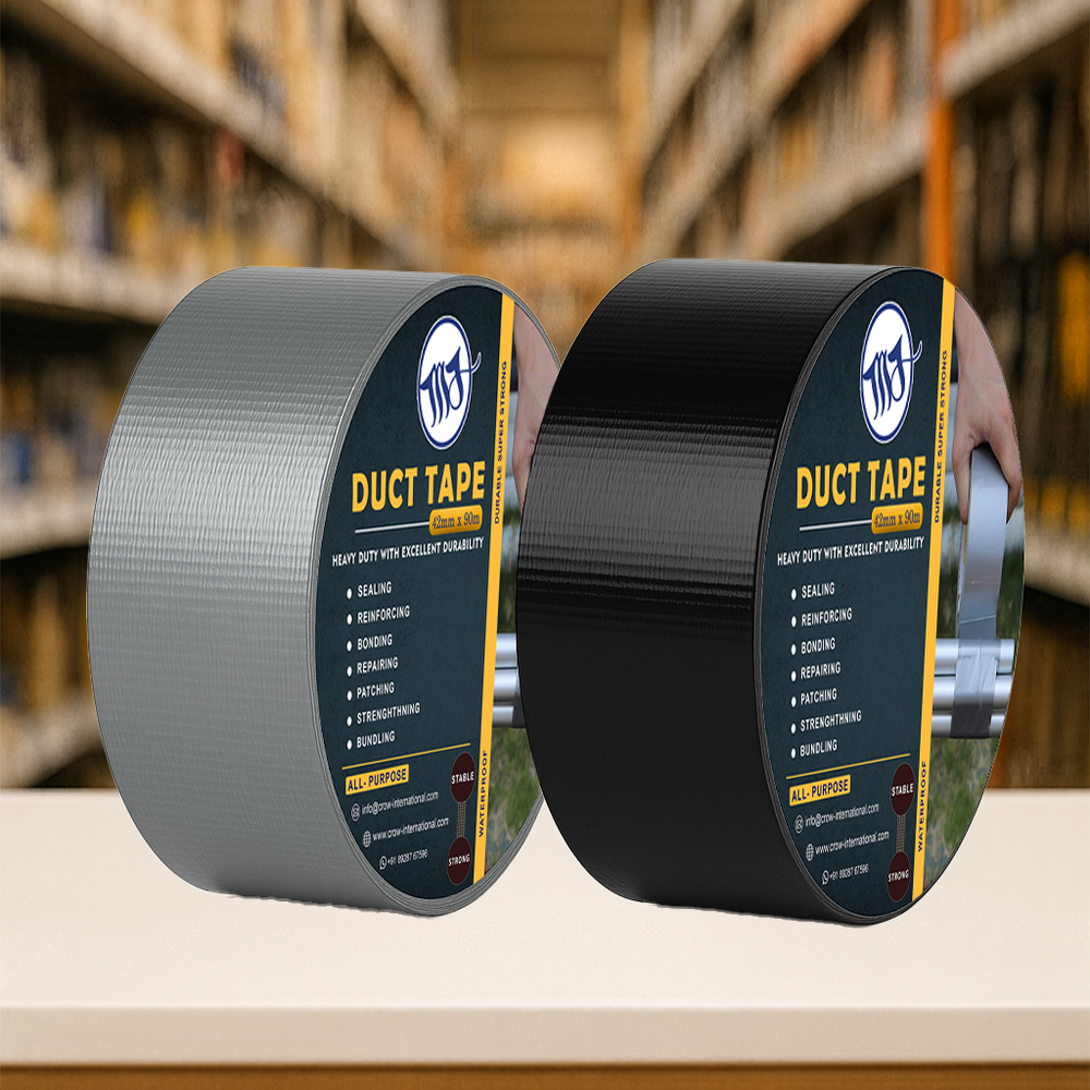 Duct Tape 42mm x 50m Grey/ Black   Heavy Duty Cloth/ GAFFER Waterproof All Use