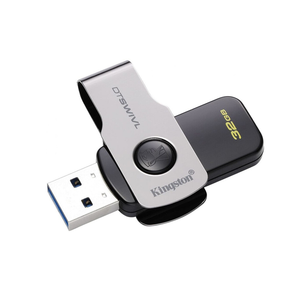 Kingston DT SWIVL 32GB USB 3.1 Swivel Flash Drive for Fast Data Storage
