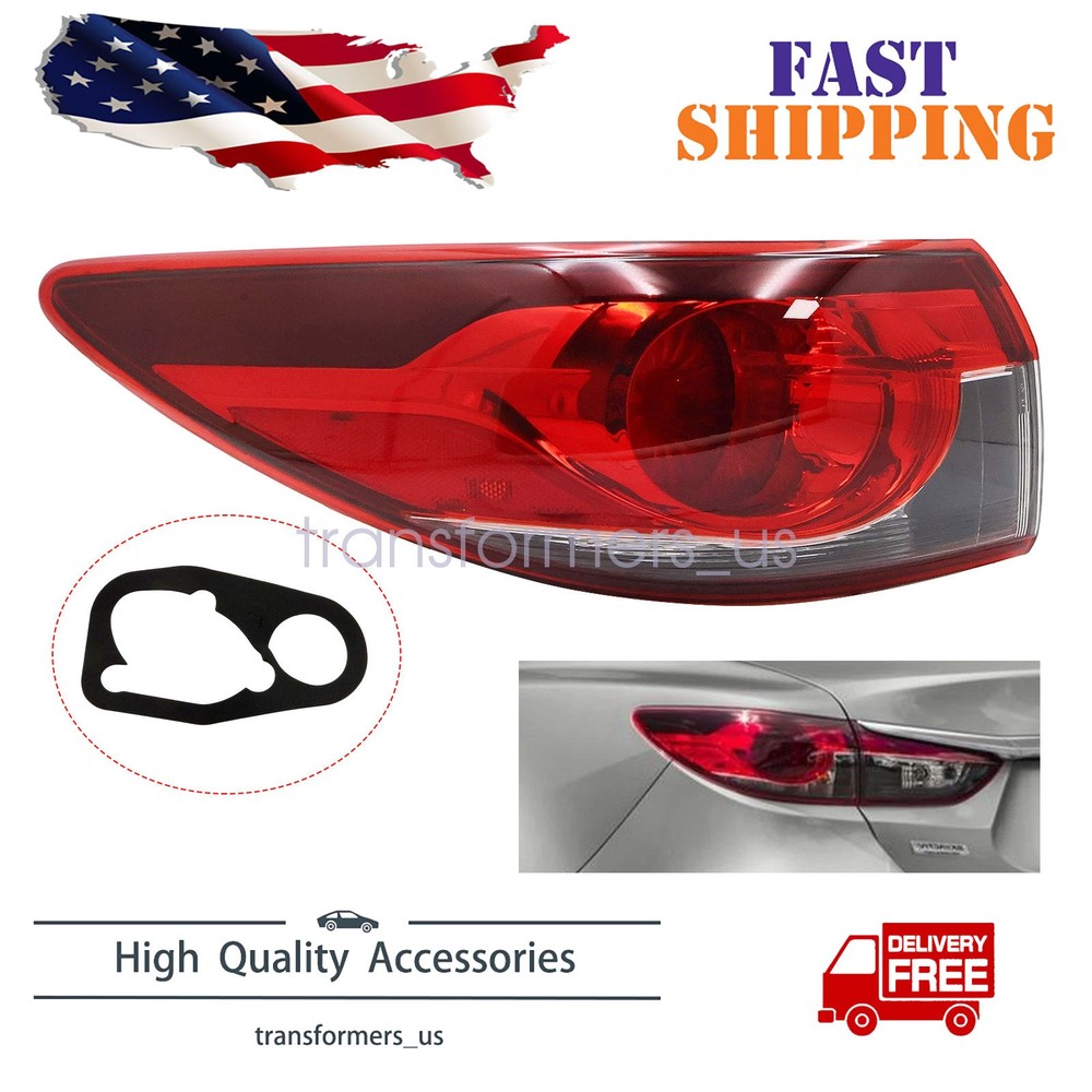 Rear Halogen Tail Light Left Driver Side Outer Tail lamp For 2014-2017 Mazda 6