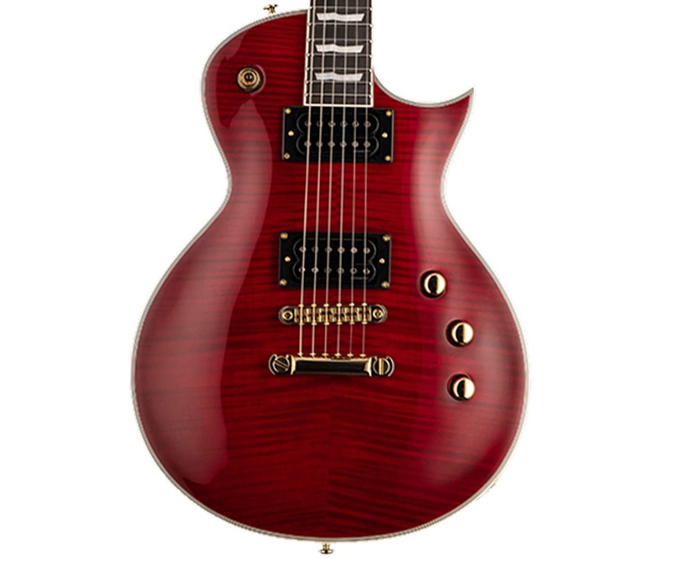 ESP LTD EC-1000T CTM FM Electric Guitar - See Thru Black Cherry - B-Stock