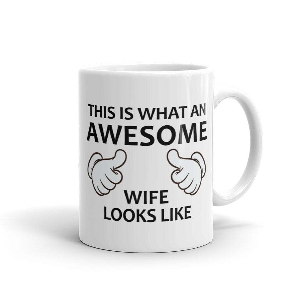 Awesome Wife Mug - Heartfelt Anniversary or Wedding Gift for Her  