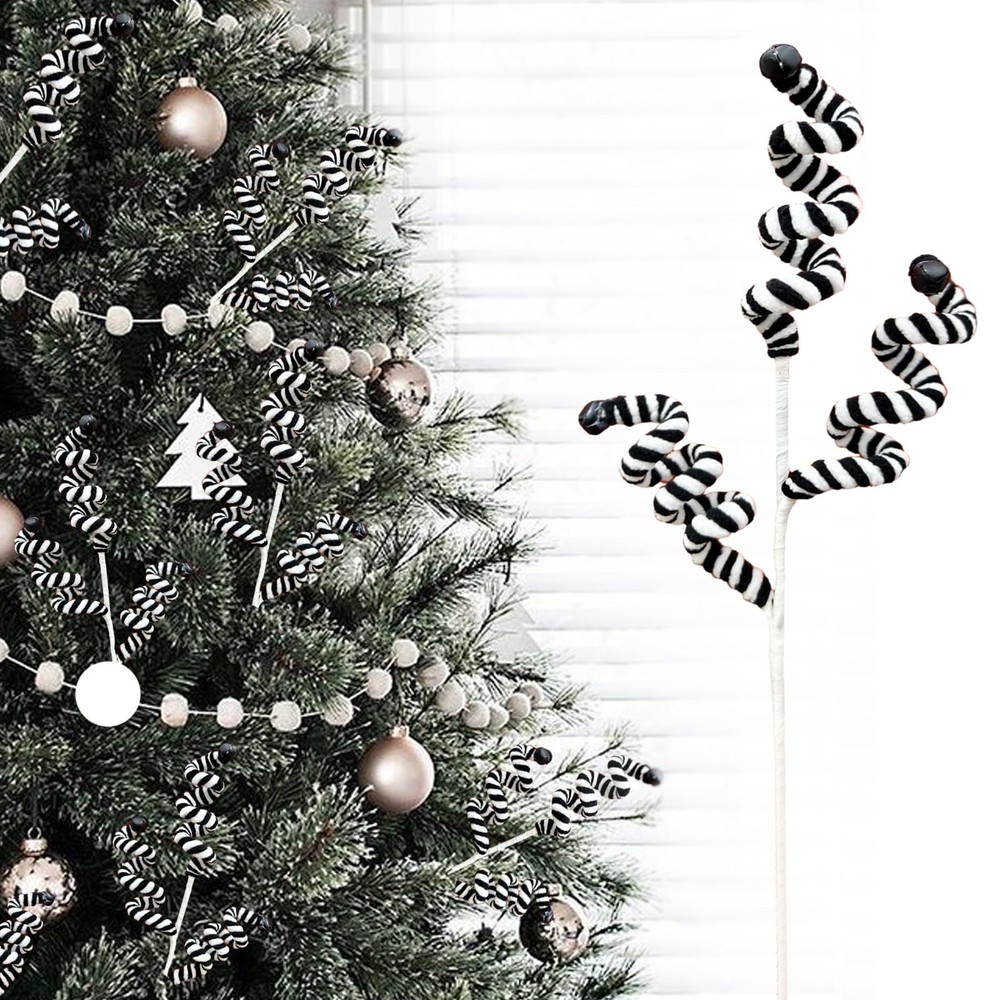 Black and White Grinchs Christmas Decorations, 17 Inch Large Ornaments for Ch...