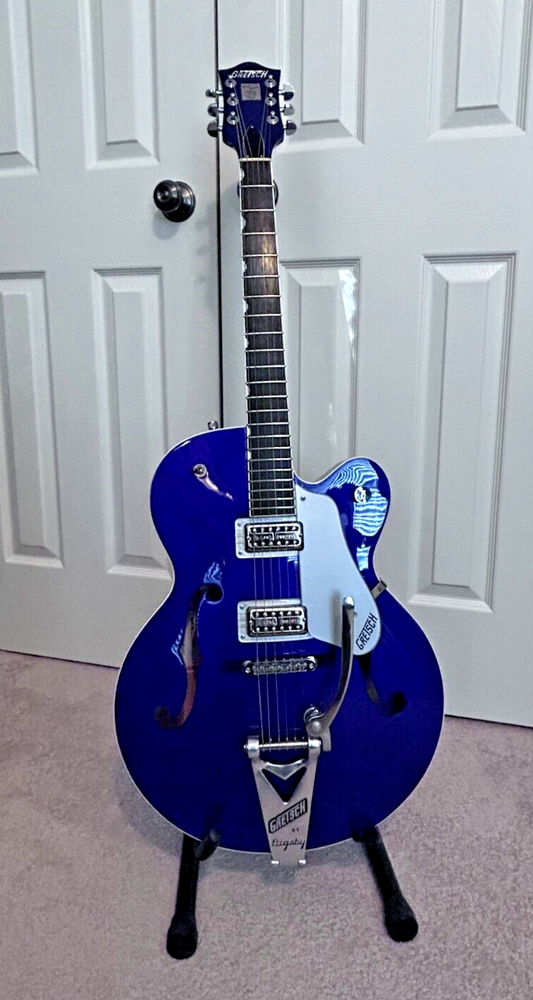 Gretsch G6120SH Brian Setzer Hot Rod Electric Guitar in Purple with Hardshell Case