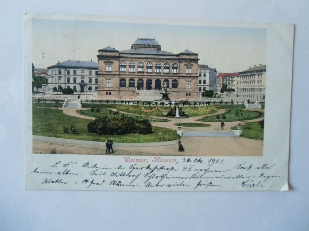 Postcard Weimar Museum 1903