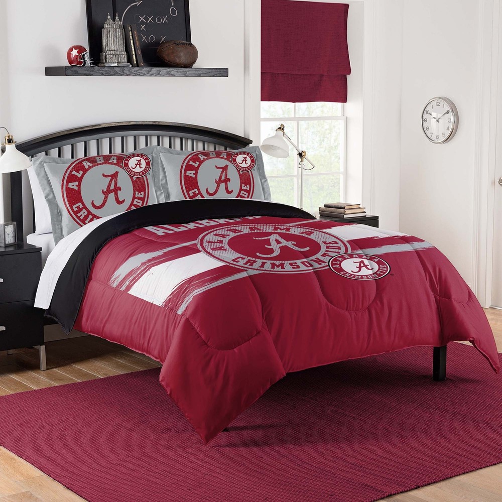 NCAA Alabama Crimson Tide Officially Licensed Twin XL Comforter & Sham Set  