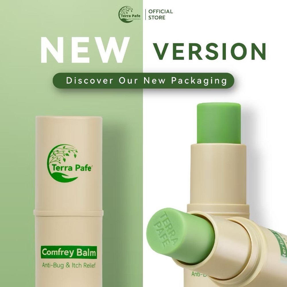 Terra Pafe Comfrey Aromatic Stick Balm Green , Comfrey Aroma Balm (3 pieces)